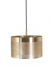 GRID błyszcząca metalowa lampa w mosiężnym kolorze - Zuma Line