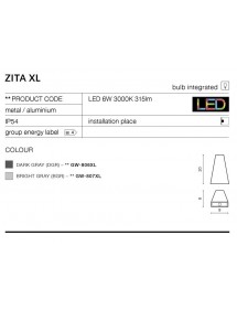 ZITA XL kinkiet zewnętrzny o nowatorskiej konstrukcji - Azzardo