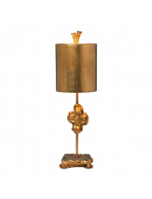 CROSS TL lampa na stół o złotej polerowanej podstawie - Elstead