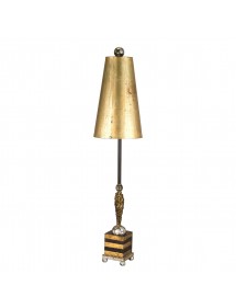 NOMA LUXE lampa stołowa o złoto-czarnej podstawie - Flambeau
