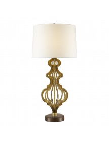 Lampa stołowa OCTAVIA TL ze stylową przestrzenną podstawą - Gilded Nola