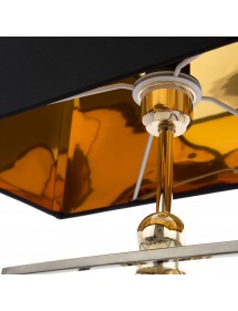 QUITO LS stołowa lampa z motywem geometrycznym w podstawie - Cosmo Light