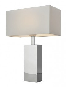 BLOCK 56 srebrna lampka stołowa do każdego wnętrza - Sompex