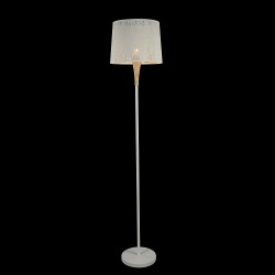 Delikatna lampa podłogowa LANTERN LP z drewnianym elementem - Maytoni