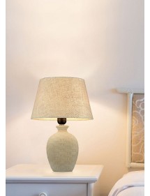 ADELINE 1 ceramiczna lampa z beżowym abażurem - Maytoni