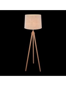 Podłogowa lampa CALVIN LP drewniany trójnóg - Maytoni