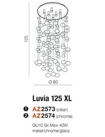 LUVIA 125 XL sufitowa lampa ze szklanymi kulami - Azzardo