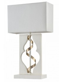 Klasyczna lampa stołowa INTERECCIO LS z prostokątnym abażurem - Maytoni