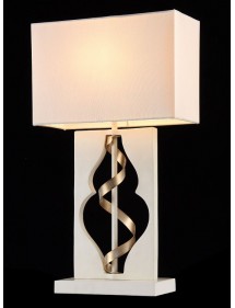 Klasyczna lampa stołowa INTERECCIO LS z prostokątnym abażurem - Maytoni