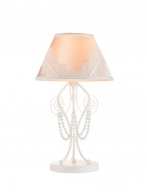 Lampa na stół z abażurem zdobionym koronką LUCY LS - Maytoni