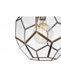 CHIVO szklana lampa wisząca w kształcie kryształu - Pallero