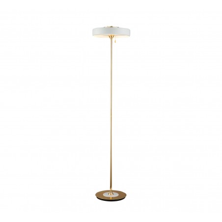 Wytworna lampa stojąca o złotej kolorystyce CHICAGO 3 - Pallero