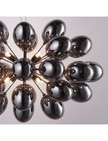 Lampa wisząca INFINITY 8 z owalnymi szklanymi bańkami - Endon