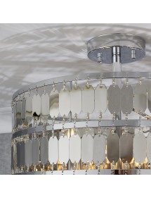 ELDORA P plafon z przytwierdzonymi blaszkami - złoty lub chrom - Endon
