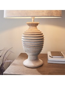 SABARA LS lampa stołowa z bielonego drewna - Endon