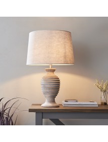 SABARA LS lampa stołowa z bielonego drewna - Endon