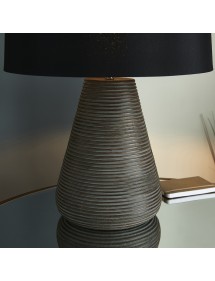 MAHALLA TABLE drewniana lampa na stolikowa ze stożkową podstawą- Endon