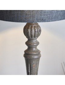 Stołowa lampa MOHAN TABLE z podstawą z drewna - Endon