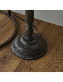 MOHAN FLOOR drewniana oprawa podłogowa z abażurem - Endon
