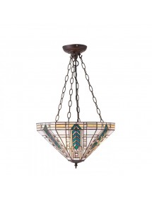 Lampa wisząca LLOYD 3M BRASS na czterech łańcuchach - Interiors 1900