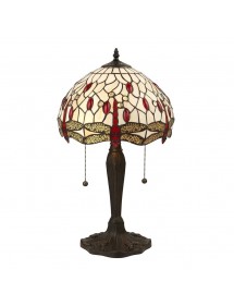 Witrażowa lampa stołowa DRAGONFLY SMALL TL - Interiors 1900