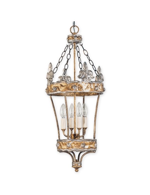 Imponująca lampa wisząca Crown - Flambeau