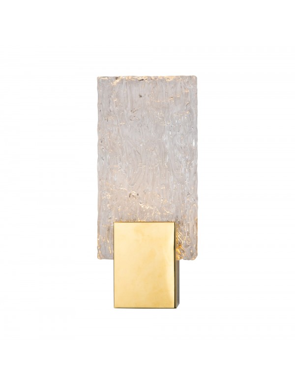 Kinkiet VETRO K kryształowy kamień ze złotą wstawką - Maxlight