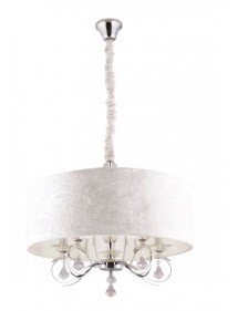Klasyczna lampa wisząca AMSTERDAM W1 w kolorze ecru - Maxlight