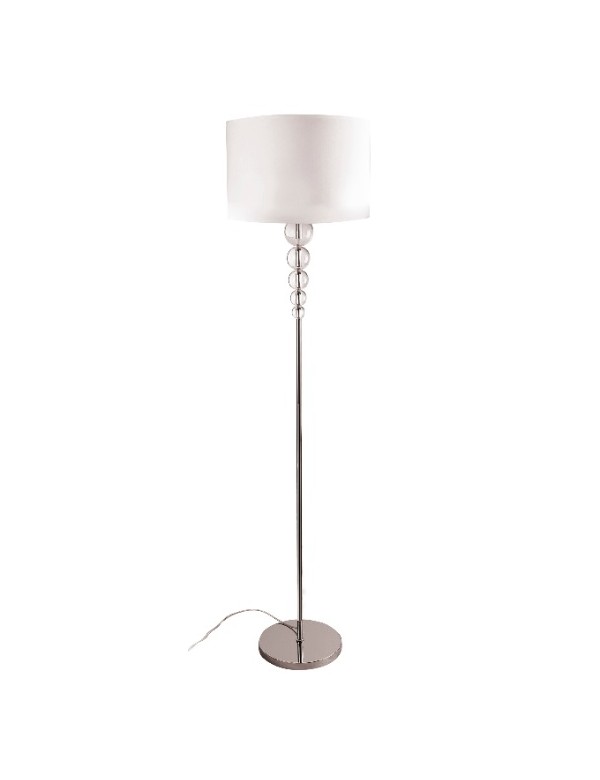 ELEGANCE LP biała lampa stojąca z ozdobnymi kulami - Maxlight