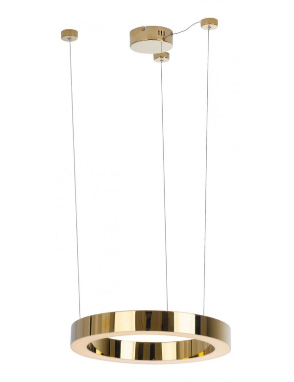 Złota lampa wisząca do salonu LUXURY W40 - Maxlight