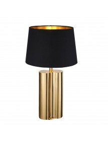 CALAN TABLE stylowa lampa stołowa o złotej podstawie - Endon