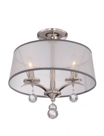 QZ/WHITNEY/SF lampa wisząca / plafon z przeźroczystym abażurem - Quoizel