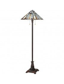 MAYBECK FL lampa stojąca z witrażowym kloszem - Quoizel