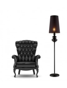 Luksusowa lampa stojąca BAROCO BLACK LP - Azzardo