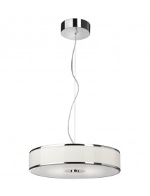 LOUNGE LED W - luksusowa lampa z białym kloszem - Sompex