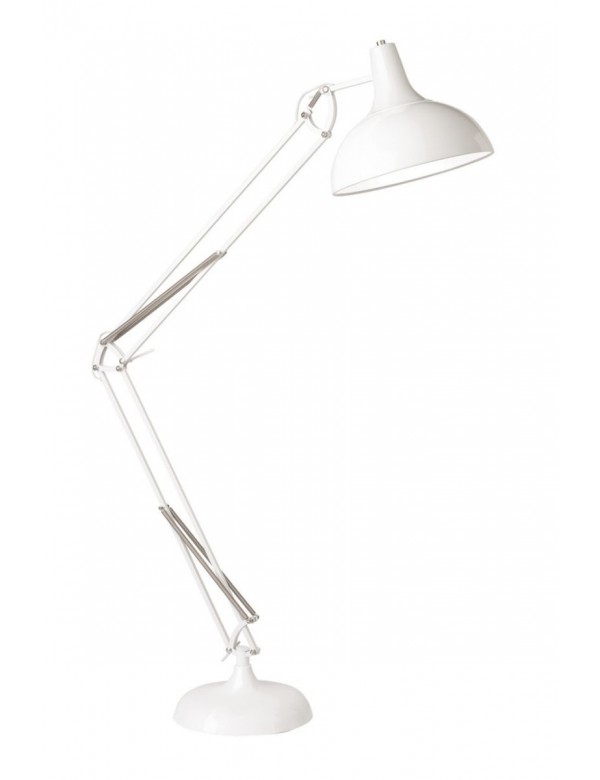 Designerska lampa podłogowa XXL w kształcie oprawy biurkowej Sompex