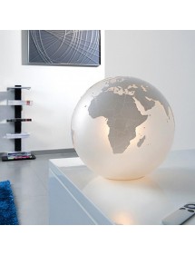 EARTH LW2 - szklana lampa wisząca ze wzorem kuli ziemskiej - Sompex