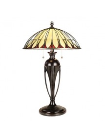ALAHAMBRE/TL witrażowa lampa stołowa w stylu Tiffany - Quoizel