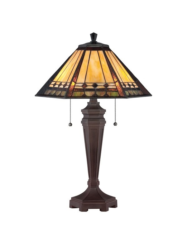 Tiffany lampy witrażowa stołowa ARDEN - Quoizel