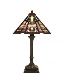 Witrażowa lampa stołowa CLASSIC CRAFTSMAN - Quoizel