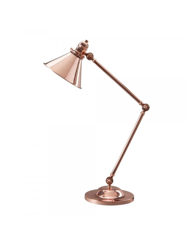 Stołowa lampa biurkowa PROVENCE TL polerowana miedź - Elstead Lighting