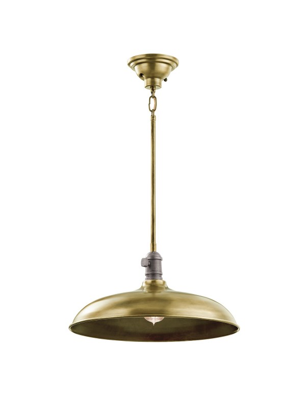 KL/COBSON/P płaska metalowa lampa wisząca - trzy kolory - Kichler
