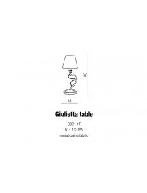 Lampa stołowa GIULIETTA TABLE w kremowej tonacji - Azzardo