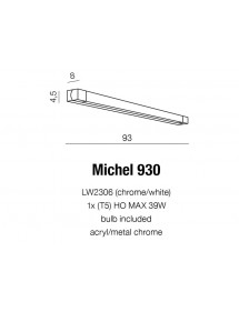 Długa oprawa nad lustro łazienkowe MICHEL 930 - Azzardo