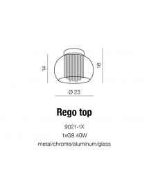 REGO 23 TOP szklany plafon dekoracyjny - Azzardo