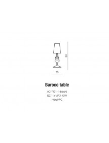 BAROCO TABLE dekoracyjna stołowa lampa nocna - Azzardo