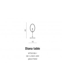 Nowoczesna lampa stołowa DIANA TABLE - Azzardo