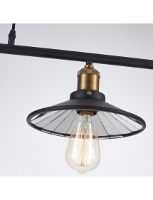 ROTTERDAM 3 MIR stylowa lampa wisząca z kloszami na belce - Cosmo Light