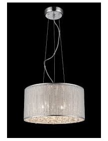 BLINK 5 ekskluzywna srebrna lampa wisząca - Zuma Line