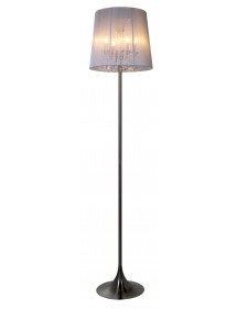 Lampa podłogowa ARTEMIDA LP z abażurem z gęstych pionowych nitek - Zuma Line